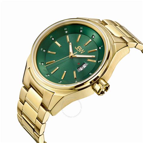 men's green dial